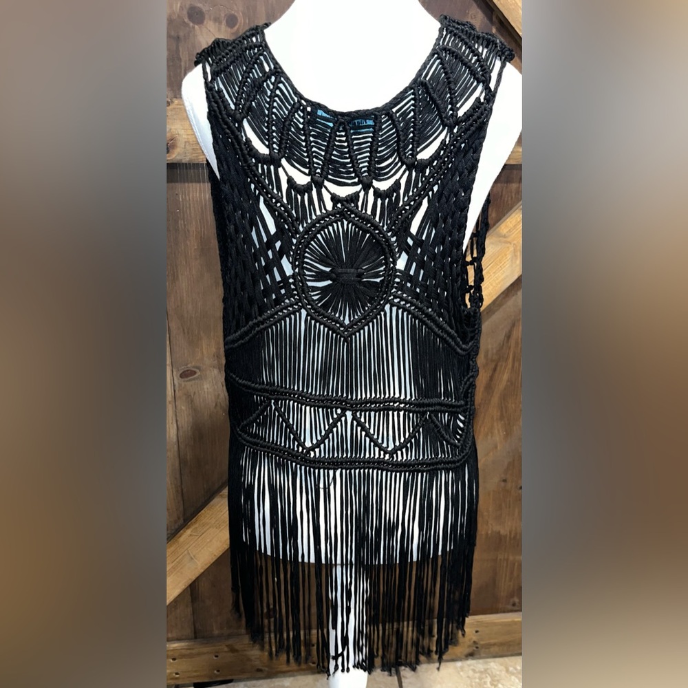 Guess by Marciano Black Sleeveless Vest VINTAGE